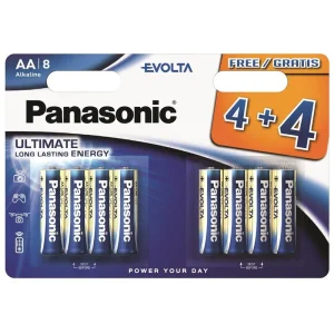 Батарейка Panasonic Evolta лужна AA блістер, 8 шт., LR6EGE/8B4F UA